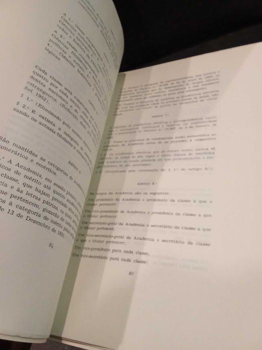Legislação Académica (1968) "Academia das Ciências de Lisboa"