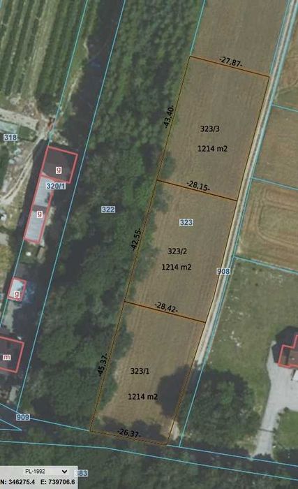 Działki budowlane Majdan Grabina gm. Zakrzówek oferta bezpośrednia