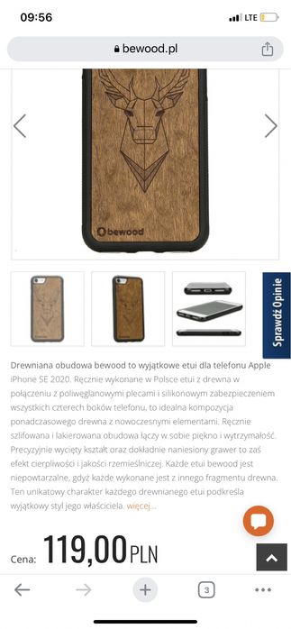 Etui iPhone se drewno bewood