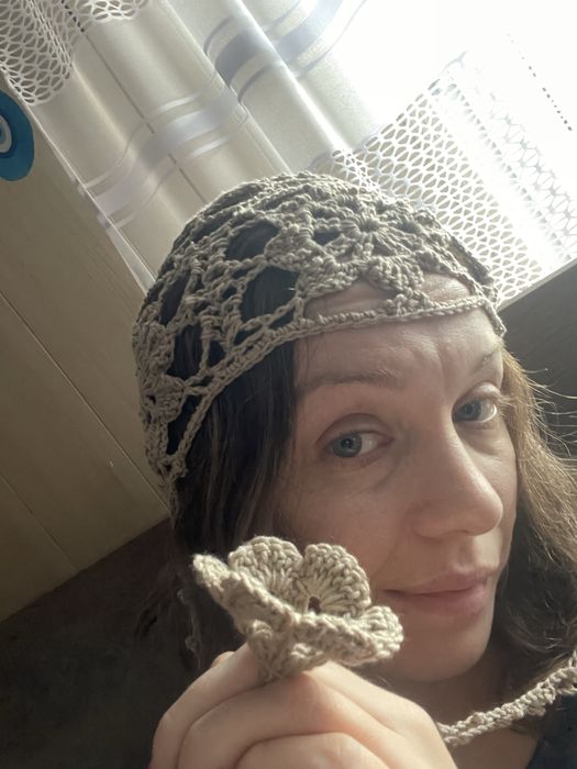 Mesh hat czapka siateczkowa ciemny beż