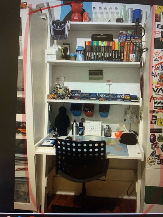 Estante/secretaria madeira x2