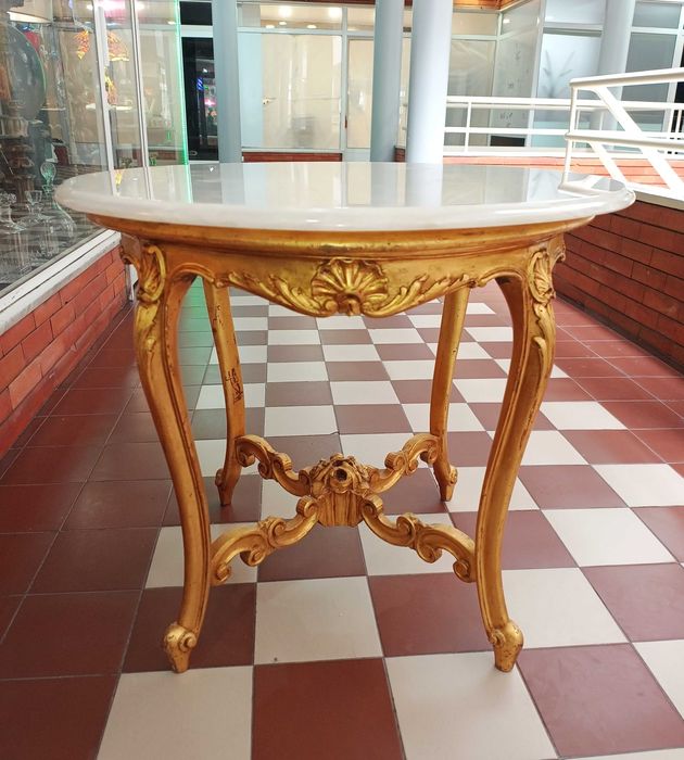 Mesa Redonda Tampo Mármore