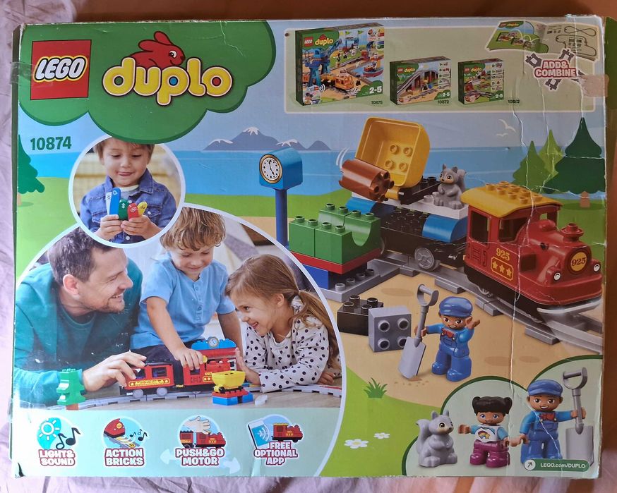 LEGO DUPLO 10874 Steam Train (Поїзд на паровій тязі) 59 деталей
