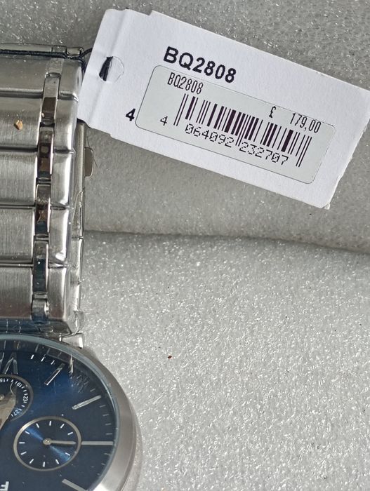Męski zegarek FOSSIL BQ2808 FENMORE silver oryginalny elegancki stoper