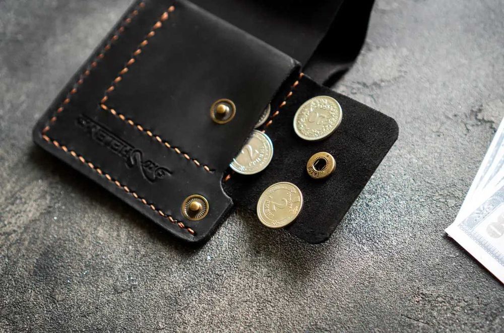 Чоловічий чорний гаманець з натуральної шкіри KESSLER black