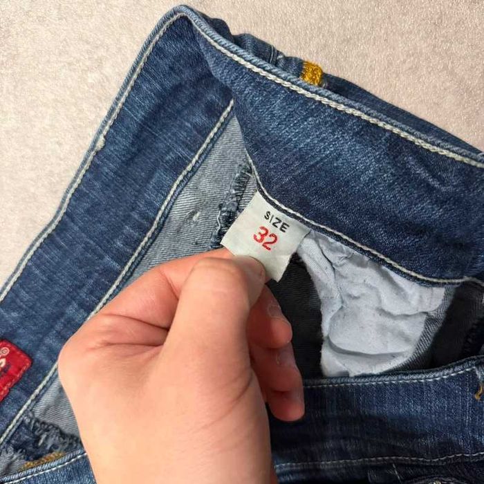 Vintage Spodnie Jeansy Y2K Denim Jeans Kryształki Coquette Swag Japan