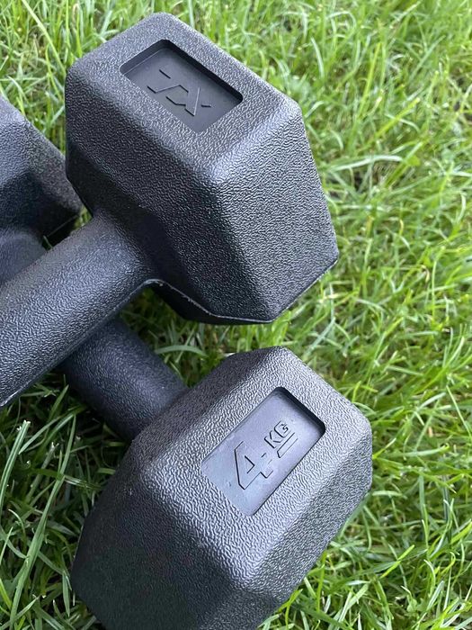 Hantle ciężarki hantelki fitness zestaw do ćwiczeń 2x4kg Trex Sport