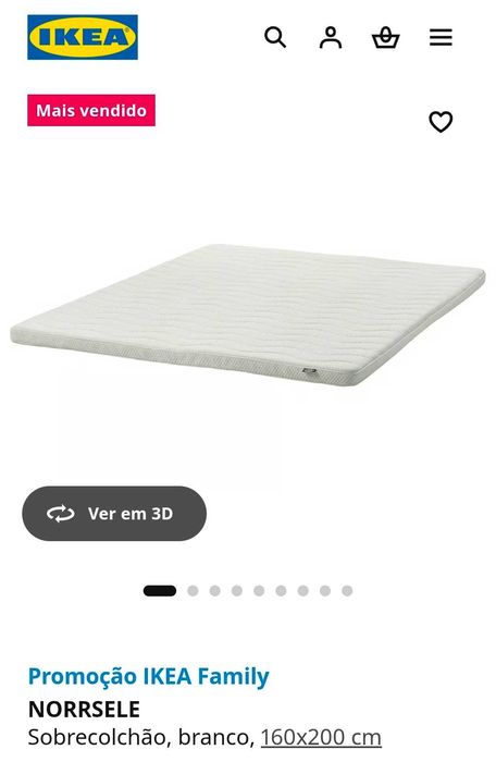 Ikea Norrsele Sobrecolchão em Lisboa