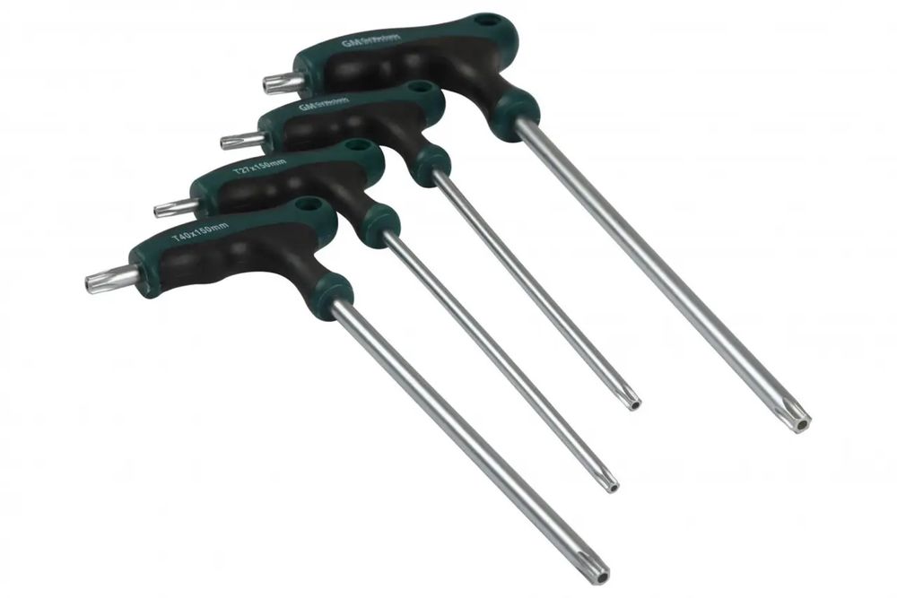 Набір ключів шестигранних T-подібних TORX 8–45 мм S2 “Зірка”, 10 шт