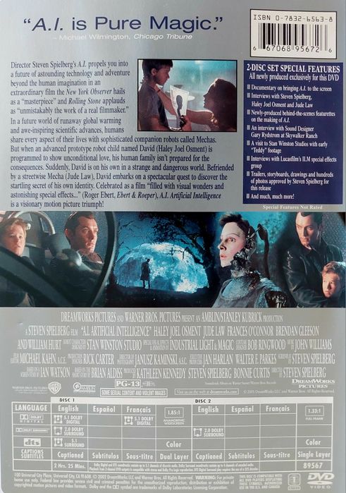 DVD - A.I. Artificial Intelligence / Spielberg 2Discs
