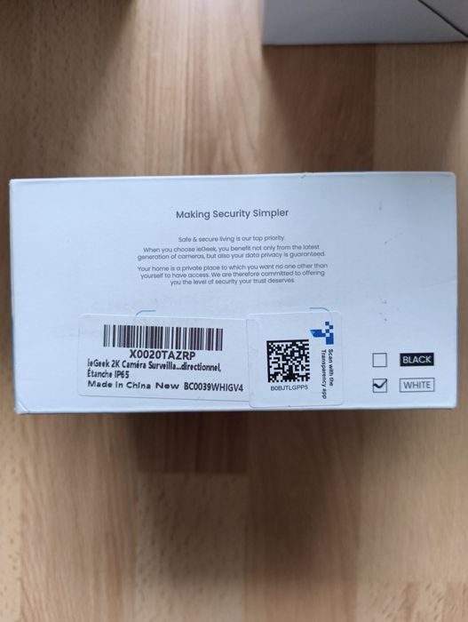 Розпродаж Камера відеоспостереження ZS-GX3S з акумулятором 5200 mAh.