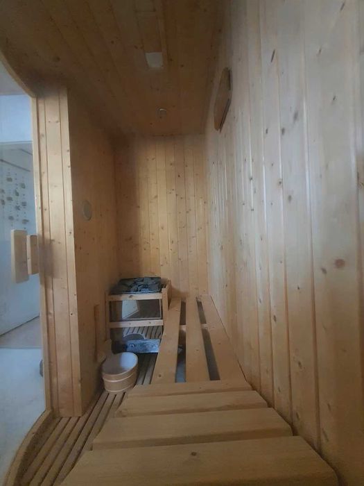 Sauna fińska Aquaroom A-801 + piec 6kW + półki szklana oświetlenie