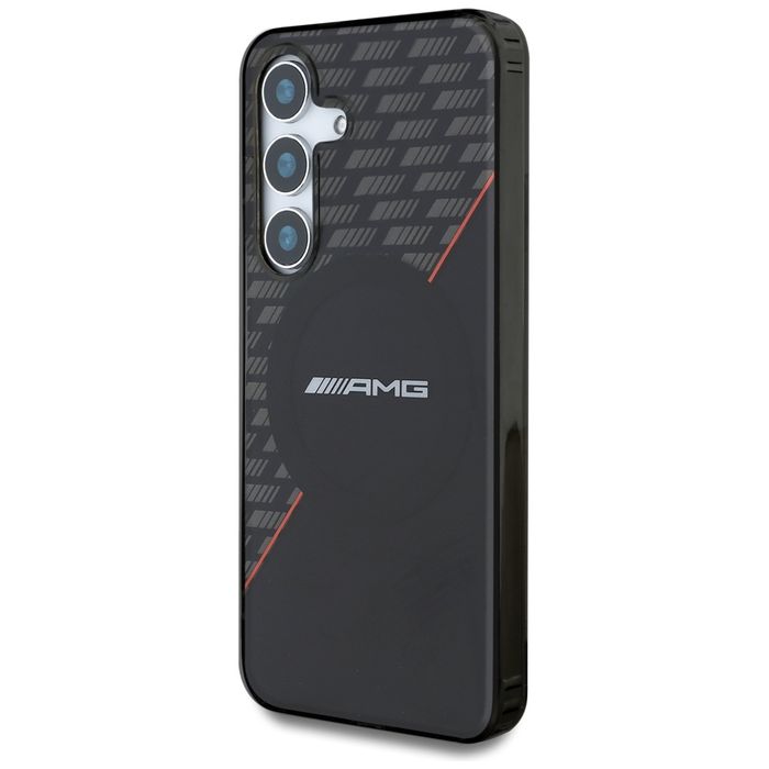 Etui AMG Double Layer Rhombs MagSafe do  Samsung Galaxy S25