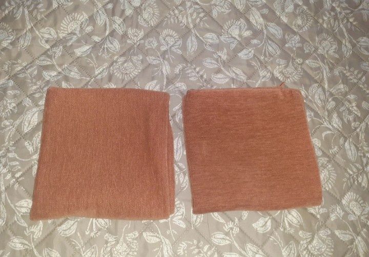 Conjunto de 2 capas de almofada laranja