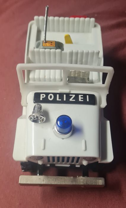 VINTAGE Polizei Jeep 70's  na baterie MADE IN JAPAN N65218
