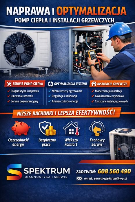 Serwis pomp ciepła – diagnostyka, błędy, wysokie rachunki