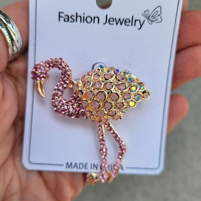 Broszka Fleming różowy