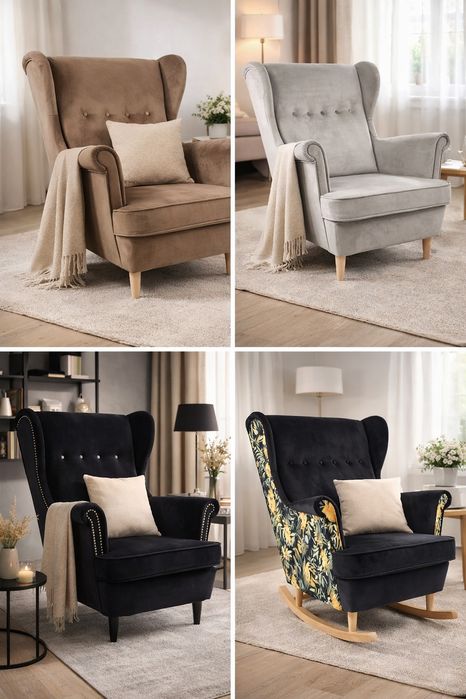 Stylowy fotel do salonu – Uszak w super cenie