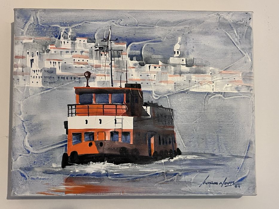 2 Telas do pintor António Neves 27X35