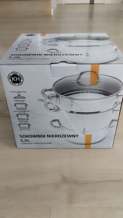 Nowy sokownik nierdzewny 5 l KH