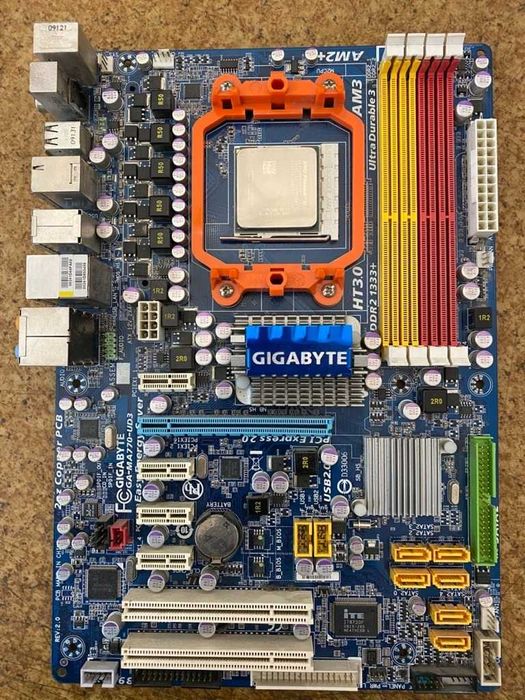 Płyta GA-MA770-UD3 + Phenom II X2 550 + DDR2 – komplet Retro!