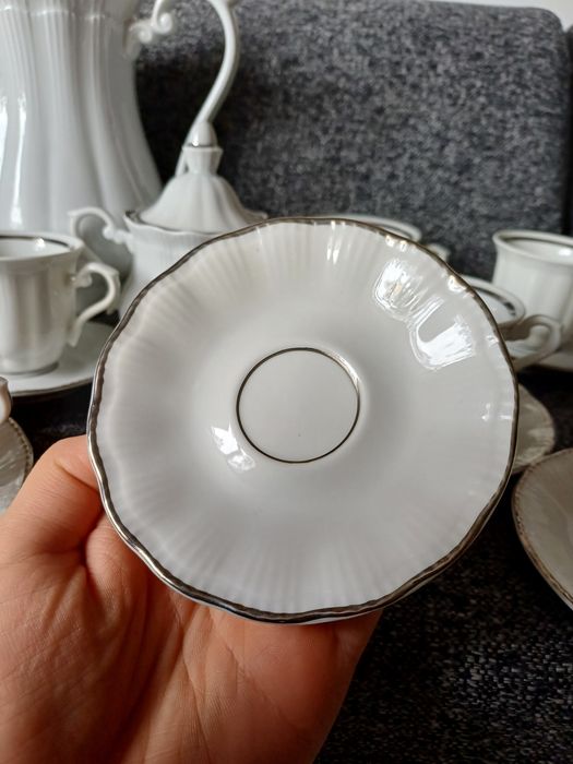 Piękny serwis kawowy Wałbrzych sygnowany prl staroć antyk