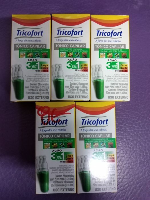 Caixa com 2 frascos de Vitamina de crescimento e tratamento capilar