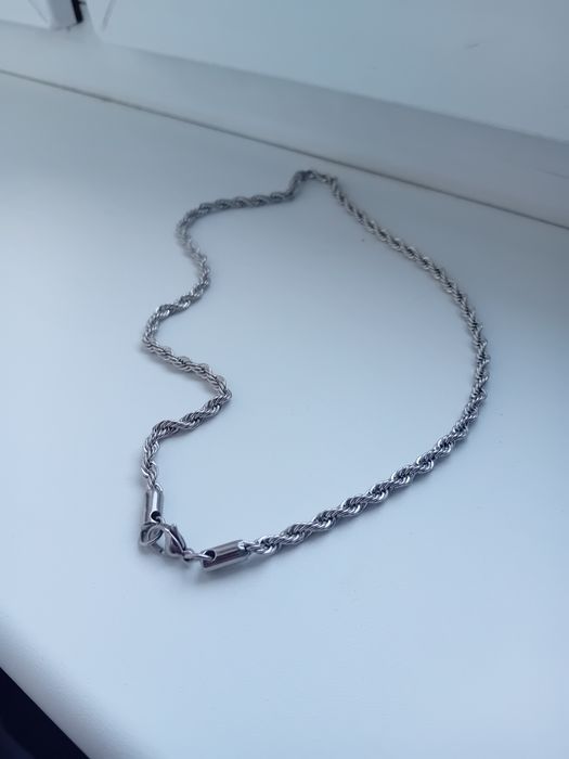 Srebrny Pleciony Naszyjnik