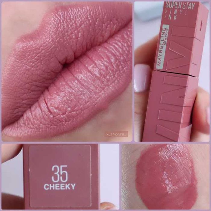 Batons Maybelline New York SuperStay Vinyl ink (35 Cheeky) - 98%