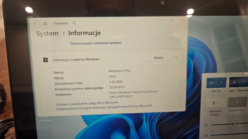 Tablet Lenovo ThinkPad 10 2nd Gen Win 11 Intel 4GB bateria <3h duży zestaw