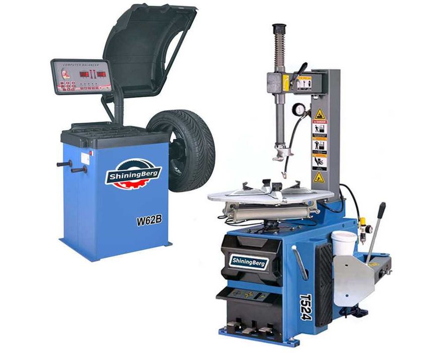 Шиномонтажный комплект, оборудование шиномонтажне Shininberg W60+T521
