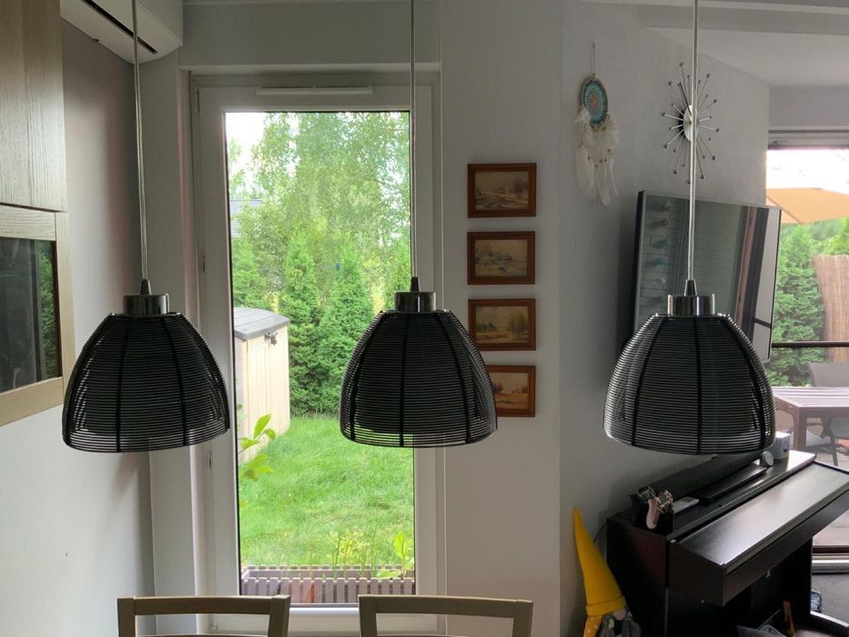 Lampa wiszaca czarna model MD9023-3B