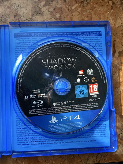 Shadow of mordor - ps4 - stan bdb
