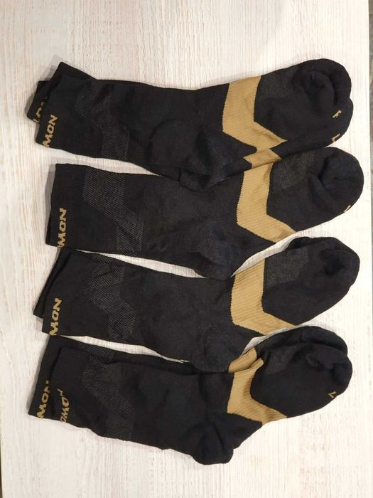 Skarpety Salomon X Ultra Crew Black/Kelp 39-41 Merino