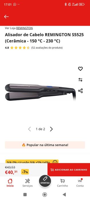 Alisador Remington