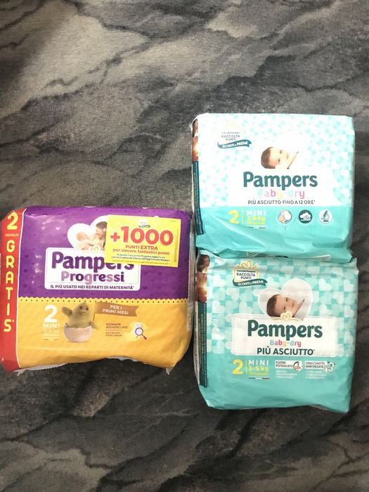 Продам pampers 2 mini 3-6 килограммов