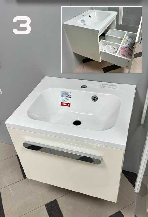 Розпродаж дорогих меблів для ванни Jacob Delafon, Villeroy Boch, Noken