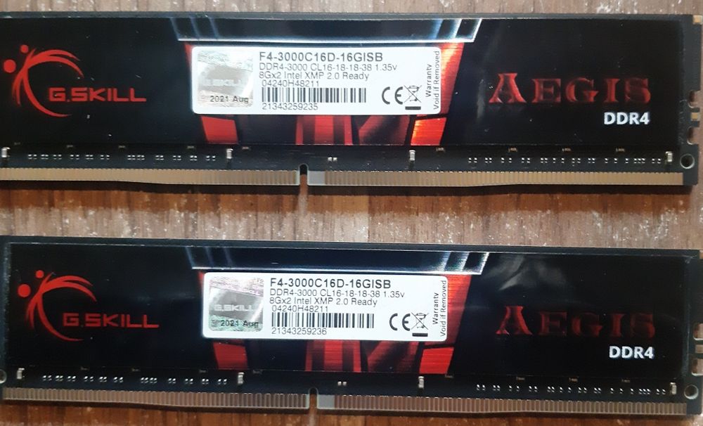 Pamięci ddr4 2x8gb 16gb 3000Mhz cl16