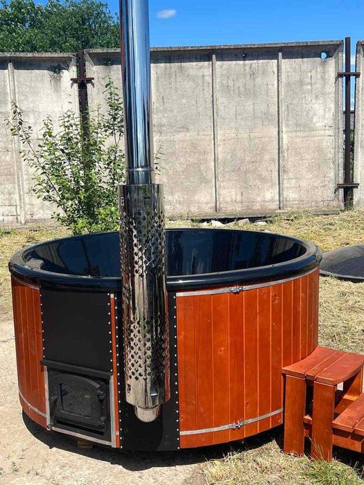 Гаряча купіль на дровах. Карпатський чан з джакузі від виробника.