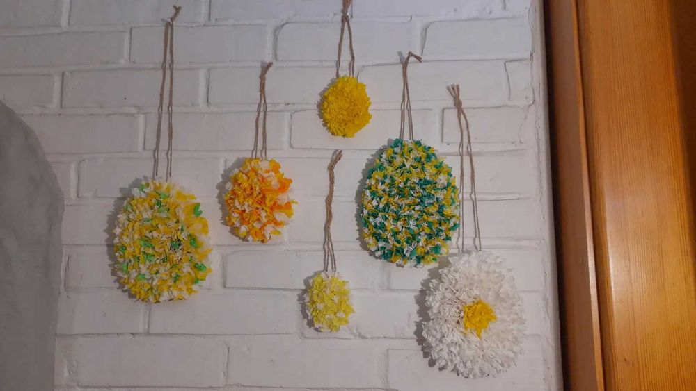 Jajka – zawieszki, naklejki 6szt.