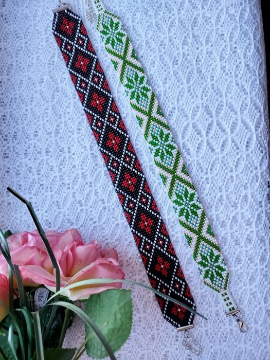 Чокер - стрічковий гердан з бісеру