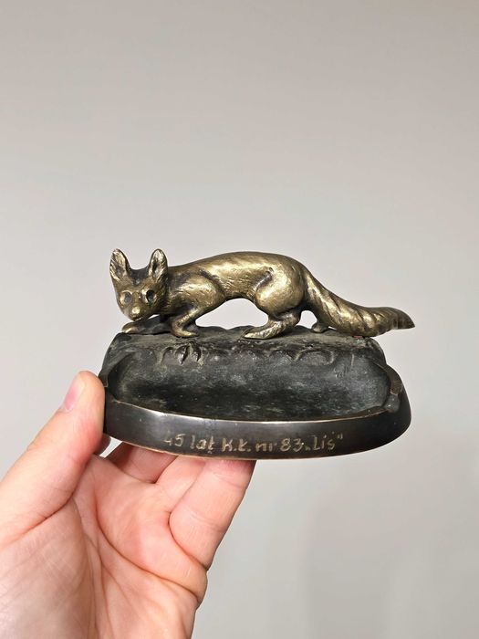 Popielnica myśliwska z mosiądzu