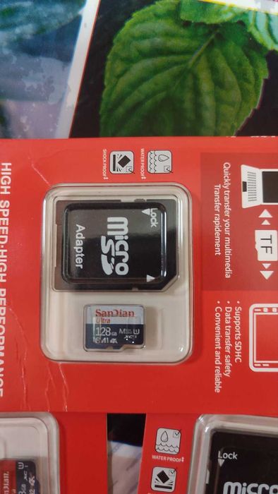 Мicro SD карты на 128 гб.  10 класса.