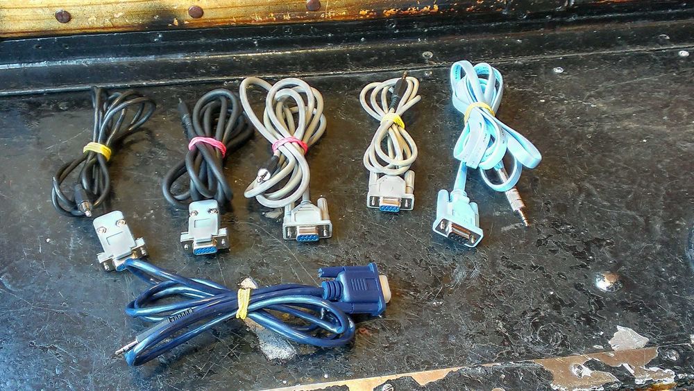 Кабель-переходник нуль-модемный шнур RS-232 на jack 3.5мм