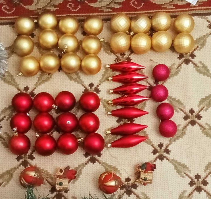 Conjunto decorações de Natal