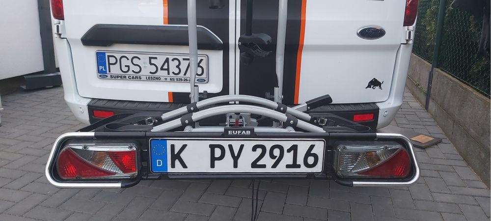 Bagaznik rowerowy na hak Eufab Jake 60kg uchylny zabezp