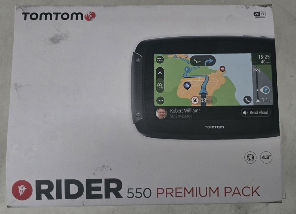Nawigacja motocyklowa  Tomtom rider 550 premium pack