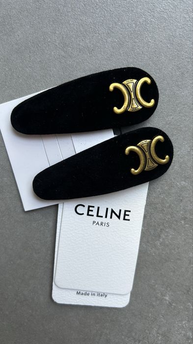 Spinki do włosów damskie czarne Celine