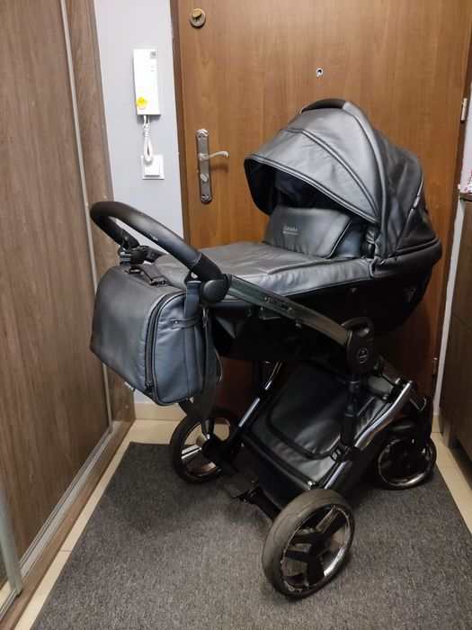 Wózek Junama Diamond Fluo szary 2w1