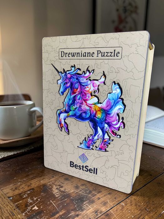 Puzzle Drewniane Jednorożec Układanka Dla Dziewczynki
